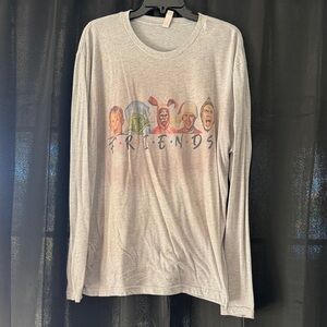 Gray Long Sleeve Graphic Tee